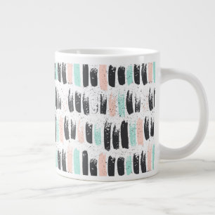 Grande Tasse Motif des brosses et des traits d'encre
