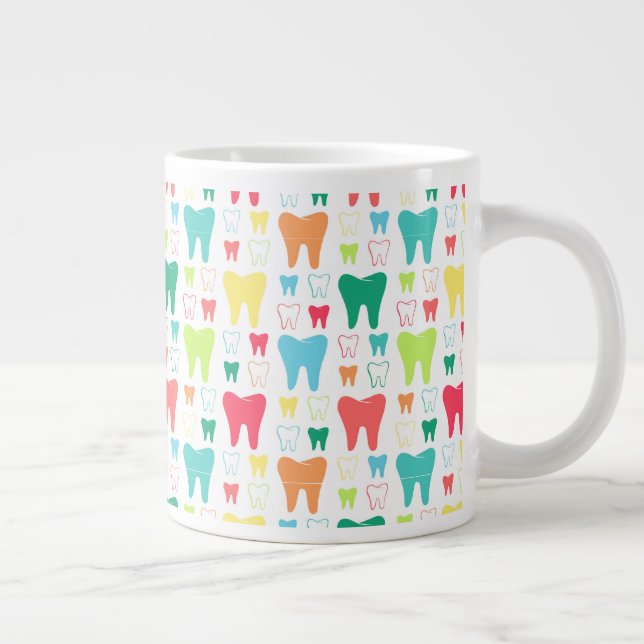 Grande Tasse Motif des dents colorées (Droite)