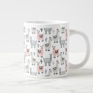Grande Tasse Motif des lamas souriantes