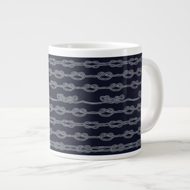 Grande Tasse Motif des noeuds marins (Devant droit)