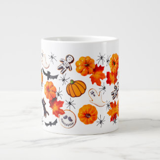 Grande Tasse Motif d'Halloween mignon avec Citrouilles, Fantôme