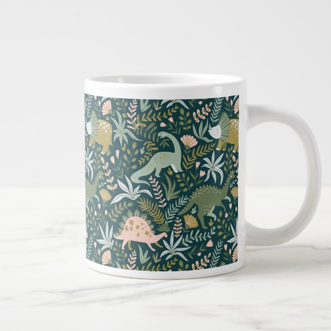 Grande Tasse Motif Dinosaur Vert (Droite)
