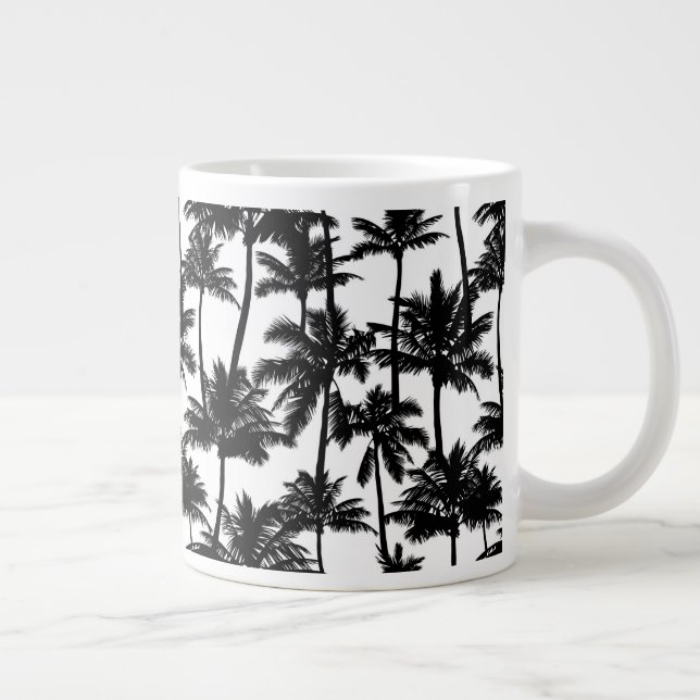 Grande Tasse Motif d'ombre Palm Tree (Droite)