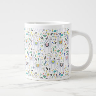 Grande Tasse Motif Doodle Alpaca