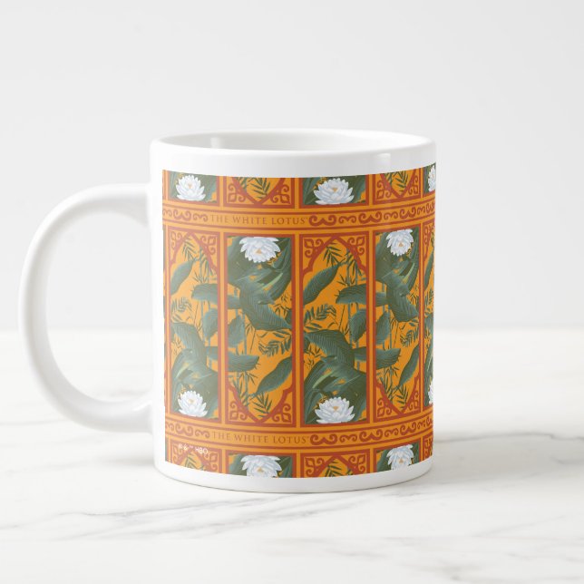 Grande Tasse Motif du panneau botanique du coucher de soleil -  (Gauche)