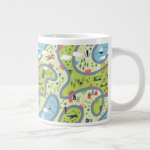Grande Tasse Motif du paysage de randonnée pour enfants