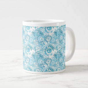 Grande Tasse motif exotique d'océan