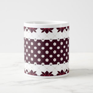 Grande Tasse Motif floral élégant avec lotus et fleur
