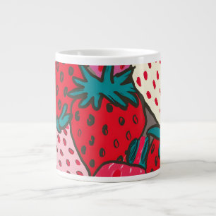Grande Tasse Motif Fraise