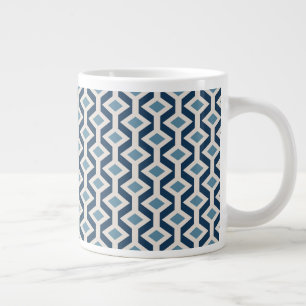 Grande Tasse Motif géométrique inspiré par l'ère atomique