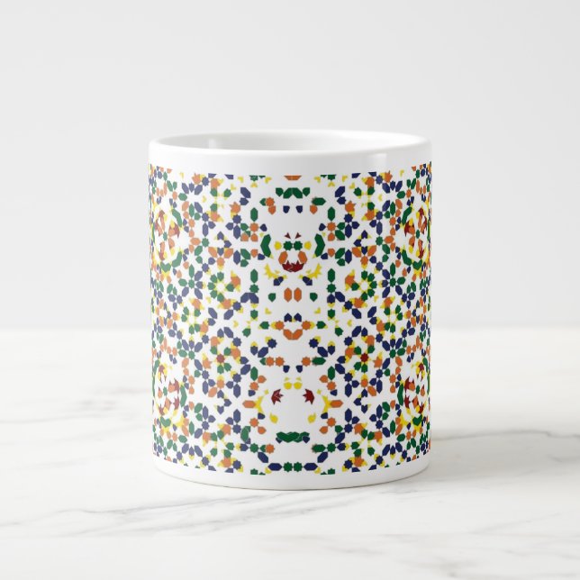 Grande Tasse Motif géométrique marocain (Devant)