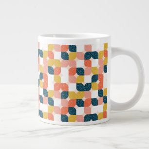 Grande Tasse Motif géométrique rétro de Bauhaus