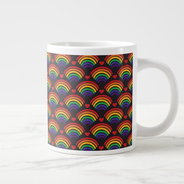 Grande Tasse Motif Hearts & Rainbows (Droite)