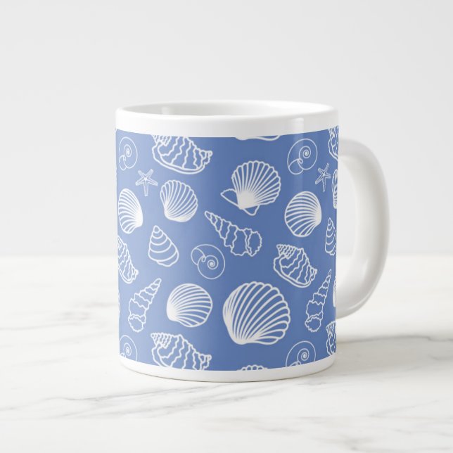 Grande Tasse Motif impertinent de coquillage (Devant droit)