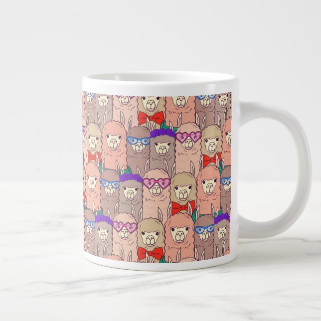 Grande Tasse Motif Llama à la mode (Droite)