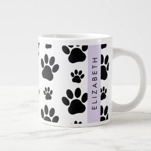 Grande Tasse Motif mâle, Patrouilles de chien, Noir et Blanc, V