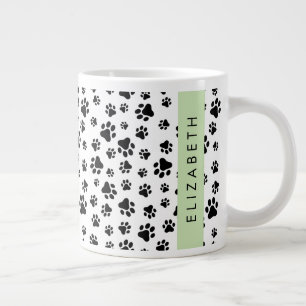 Grande Tasse Motif mâle, Patrouilles de chien, Noir et Blanc, V