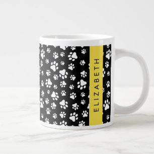 Grande Tasse Motif mâle, Patrouilles de chien, Noir et Blanc, V