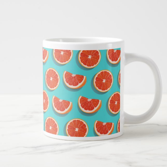 Grande Tasse Motif orange juteux doux (Droite)