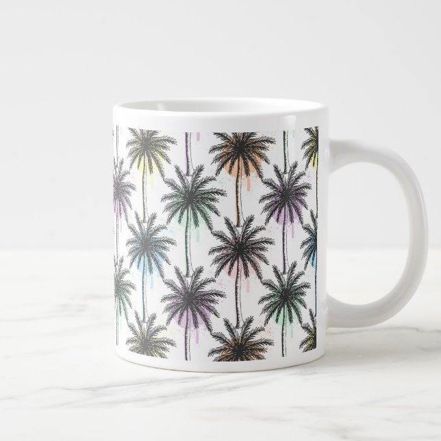 Grande Tasse Motif Paint Drop Palm Tree (Droite)