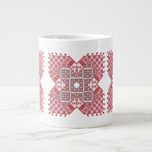 Grande Tasse Motif palestinien de broderie