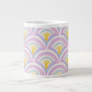 Grande Tasse Motif Pastel en Coquille
