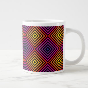 Grande Tasse Motif psychédélique Rainbow Chevron