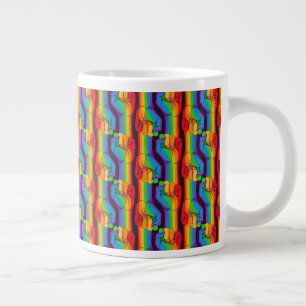 Grande Tasse Motif Rainbow Fist