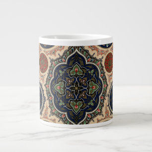 Grande Tasse Motif rétro arabe complexe