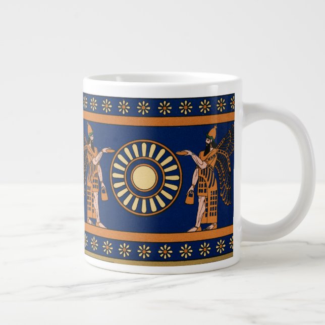 Grande Tasse Motif rétro assyrien (Droite)