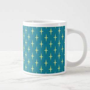 Grande Tasse Motif rétro de l'étoile atomique
