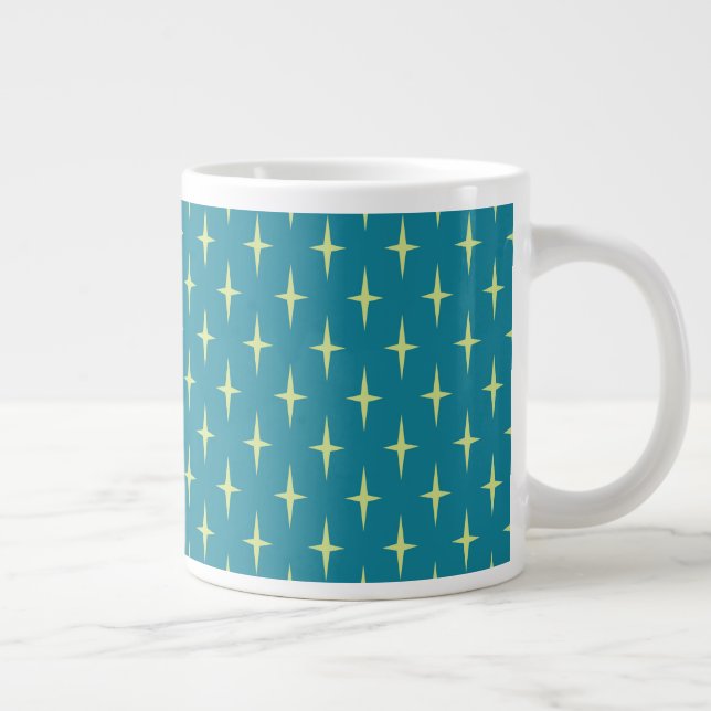 Grande Tasse Motif rétro de l'étoile atomique (Droite)