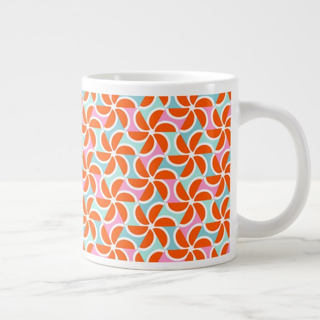Grande Tasse Motif rétro Orange (Droite)