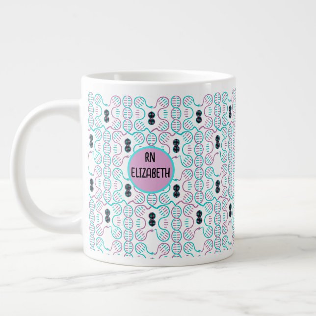 Grande Tasse Motif sans couture du serpent (Gauche)