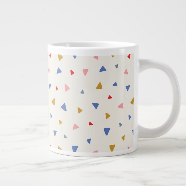 Grande Tasse Motif triangle à main (Droite)