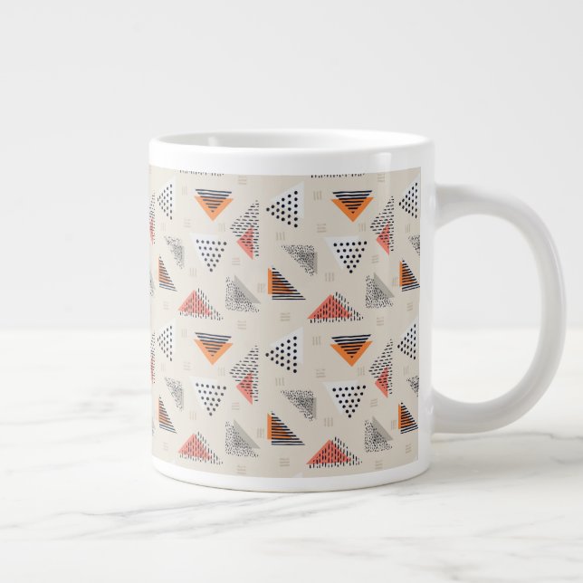 Grande Tasse Motif triangle géométrique (Droite)