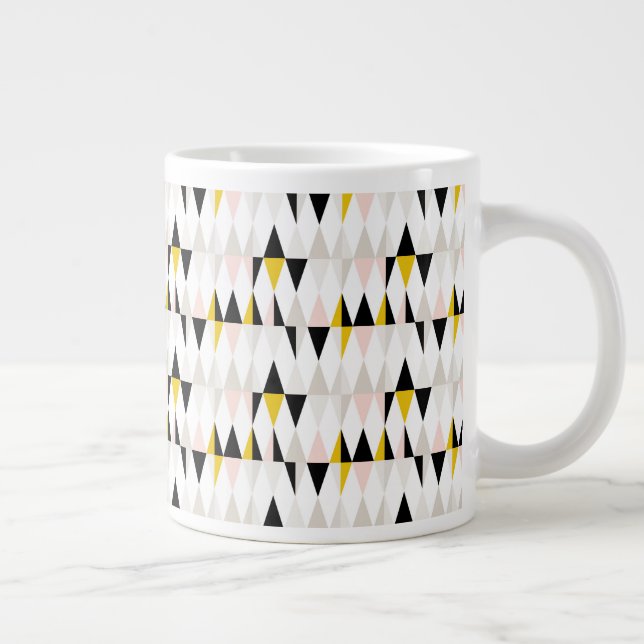 Grande Tasse Motif triangle géométrique fractionné (Droite)