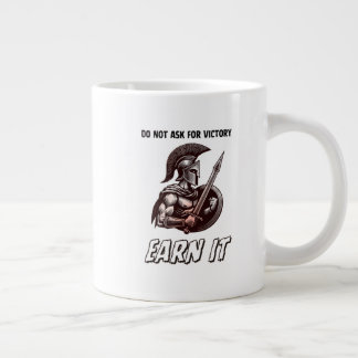 Grande Tasse Motivation du Guerrier Spartiate "Mérite-le" Croqu