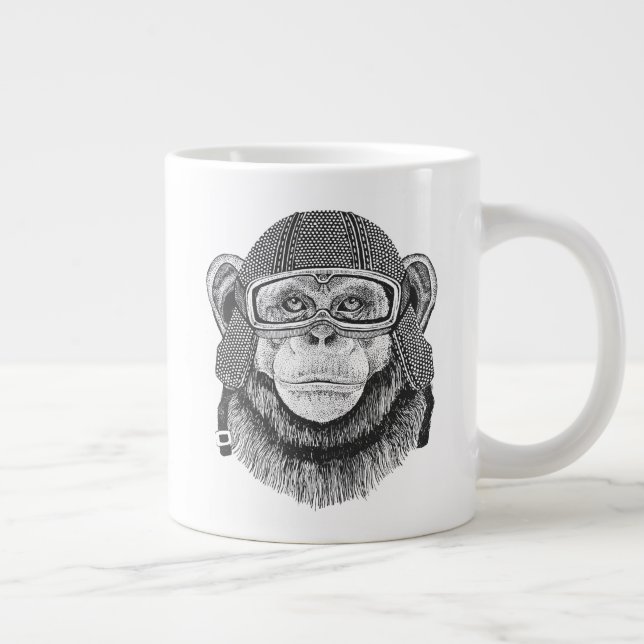 Grande Tasse Moto-cycliste Chimpanzé (Droite)