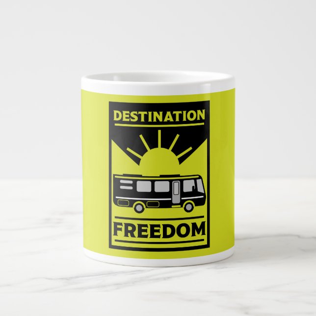 Grande Tasse Motorhome Camping RV Liberté (Devant)