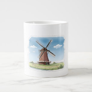 Grande Tasse Moulin à vent silencieux dans les champs – Douce a