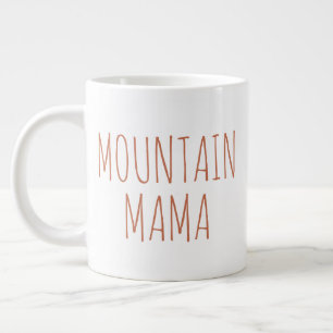 Grande Tasse "Mountain Mama" Simple Farmhouse moderne
