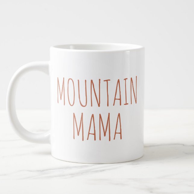 Grande Tasse "Mountain Mama" Simple Farmhouse moderne (Gauche)
