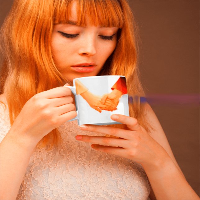 Grande Tasse "Mug d'illustrations de la main romantique - Amour (Créateur téléchargé)