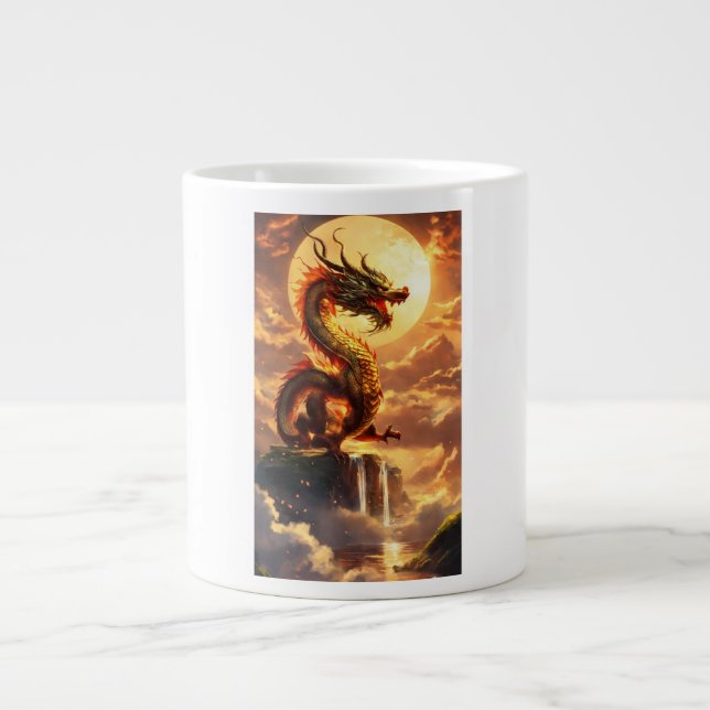 Grande Tasse "Mug dragon : Siroter avec force et style" (Devant)