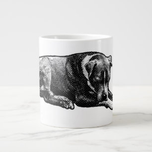 Grande Tasse Musique de chien de grain rétro