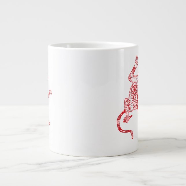 Grande Tasse Musique de singe (Devant)