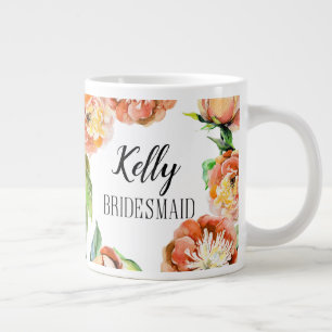 Grande Tasse Musique florale sur mesure