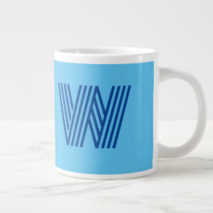Grande Tasse Musique Jumbo bleu W personnalisée