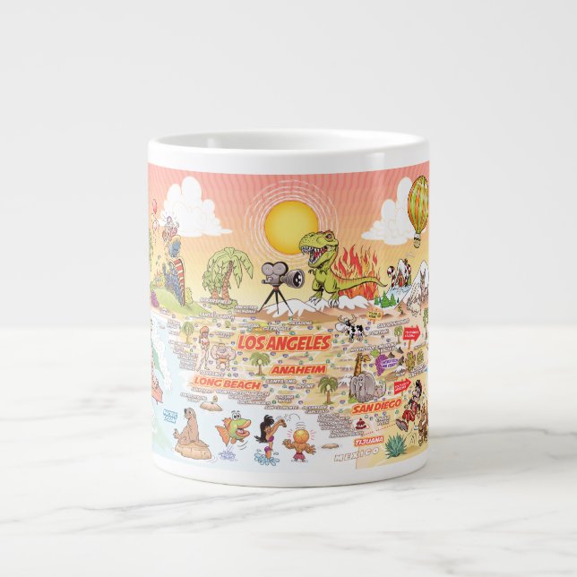 Grande Tasse Musique Jumbo de Californie du Sud (Devant)